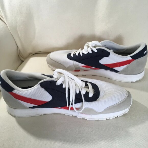 Mens Reebok Classic Nylon Trainers Tennis Shoe - Picture 5 of 6